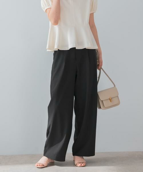 URBAN RESEARCH ROSSO / アーバンリサーチ ロッソ その他パンツ | 『UR TECH DRYLUXE』F by ROSSO　タックワイドパンツ | 詳細21