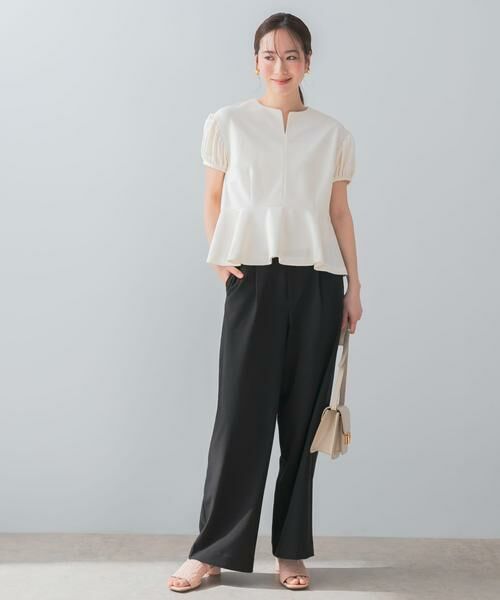 URBAN RESEARCH ROSSO / アーバンリサーチ ロッソ その他パンツ | 『UR TECH DRYLUXE』F by ROSSO　タックワイドパンツ | 詳細22