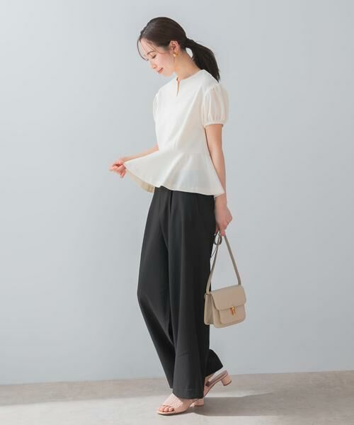 URBAN RESEARCH ROSSO / アーバンリサーチ ロッソ その他パンツ | 『UR TECH DRYLUXE』F by ROSSO　タックワイドパンツ | 詳細23