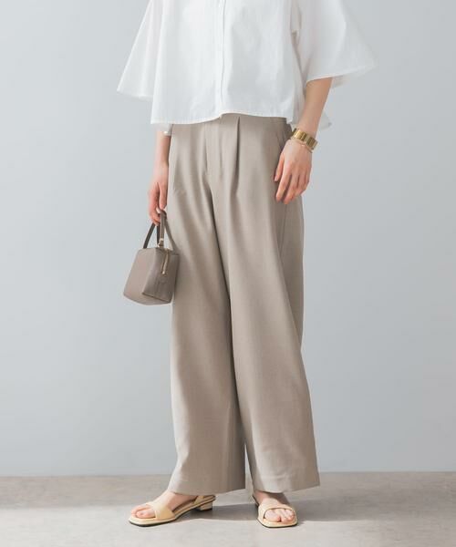 URBAN RESEARCH ROSSO / アーバンリサーチ ロッソ その他パンツ | 『UR TECH DRYLUXE』F by ROSSO　タックワイドパンツ | 詳細27