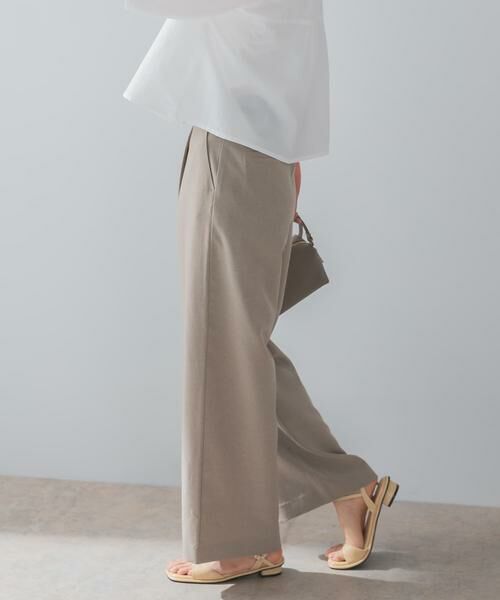 URBAN RESEARCH ROSSO / アーバンリサーチ ロッソ その他パンツ | 『UR TECH DRYLUXE』F by ROSSO　タックワイドパンツ | 詳細28