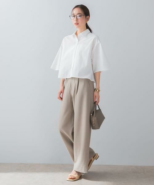 URBAN RESEARCH ROSSO / アーバンリサーチ ロッソ その他パンツ | 『UR TECH DRYLUXE』F by ROSSO　タックワイドパンツ | 詳細30