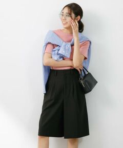 URBAN RESEARCH ROSSO / アーバンリサーチ ロッソ ショート・ハーフ・半端丈パンツ | 『UR TECH DRYLUXE』F by ROSSO　タックハーフパンツ