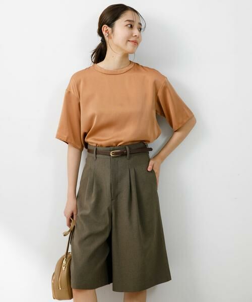 URBAN RESEARCH ROSSO / アーバンリサーチ ロッソ ショート・ハーフ・半端丈パンツ | 『UR TECH DRYLUXE』F by ROSSO　タックハーフパンツ | 詳細2