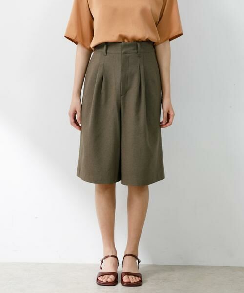 URBAN RESEARCH ROSSO / アーバンリサーチ ロッソ ショート・ハーフ・半端丈パンツ | 『UR TECH DRYLUXE』F by ROSSO　タックハーフパンツ | 詳細6