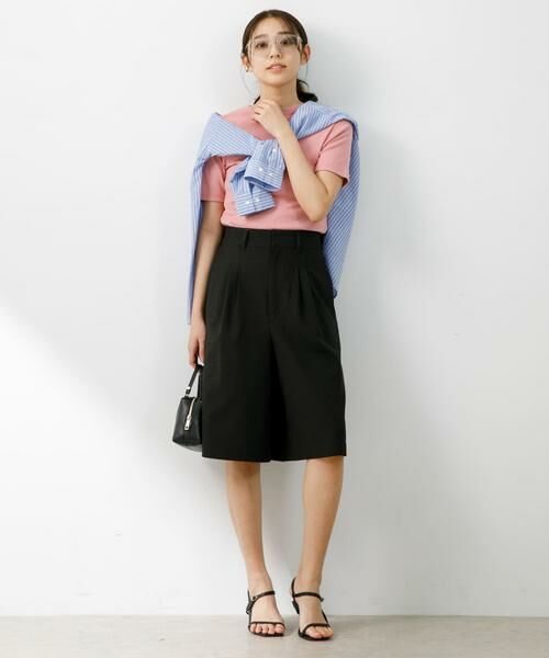 URBAN RESEARCH ROSSO / アーバンリサーチ ロッソ ショート・ハーフ・半端丈パンツ | 『UR TECH DRYLUXE』F by ROSSO　タックハーフパンツ | 詳細20