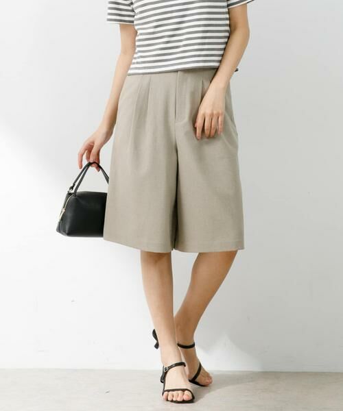 URBAN RESEARCH ROSSO / アーバンリサーチ ロッソ ショート・ハーフ・半端丈パンツ | 『UR TECH DRYLUXE』F by ROSSO　タックハーフパンツ | 詳細24