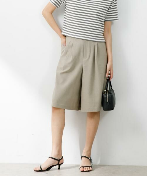 URBAN RESEARCH ROSSO / アーバンリサーチ ロッソ ショート・ハーフ・半端丈パンツ | 『UR TECH DRYLUXE』F by ROSSO　タックハーフパンツ | 詳細25