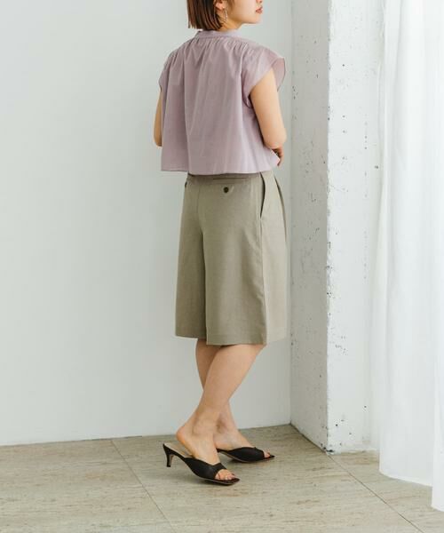 URBAN RESEARCH ROSSO / アーバンリサーチ ロッソ ショート・ハーフ・半端丈パンツ | 『UR TECH DRYLUXE』F by ROSSO　タックハーフパンツ | 詳細30