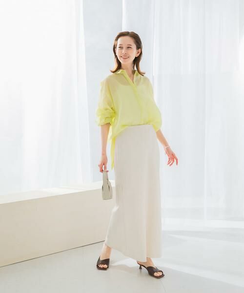 URBAN RESEARCH ROSSO / アーバンリサーチ ロッソ スカート | 接触冷感リネン混バイヤススカート | 詳細12