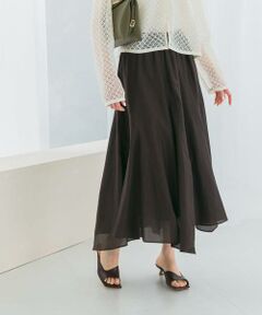 URBAN RESEARCH ROSSO / アーバンリサーチ ロッソ スカート | コットンシルクヘムデザインギャザースカート