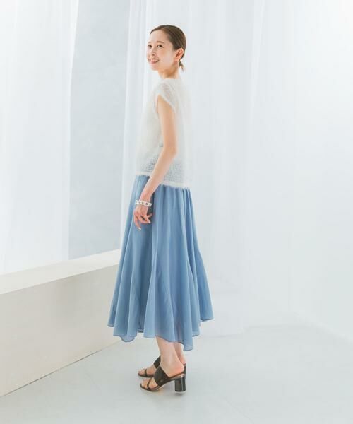 URBAN RESEARCH ROSSO / アーバンリサーチ ロッソ スカート | コットンシルクヘムデザインギャザースカート | 詳細21