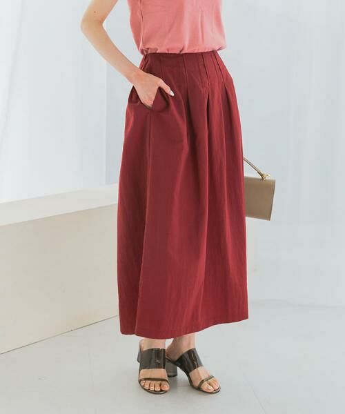 URBAN RESEARCH ROSSO/アーバンリサーチ ロッソ 撥水UVピンタックコクーンスカート ブラウン系その他 38 URBAN RESEARCH ROSSO/アーバンリサーチ ロッソ 撥水UVピンタックコクーンスカート ブラウン系その他 38