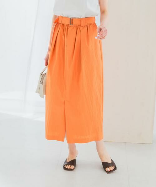 URBAN RESEARCH ROSSO / アーバンリサーチ ロッソ スカート | ベルト付スカート(オレンジ)