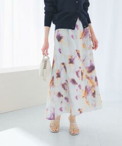 URBAN RESEARCH ROSSO / アーバンリサーチ ロッソ スカート | 前後2WAYマーブルプリントフレアスカート