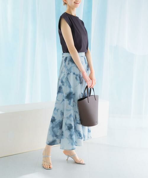 URBAN RESEARCH ROSSO / アーバンリサーチ ロッソ スカート | 前後2WAYマーブルプリントフレアスカート | 詳細3