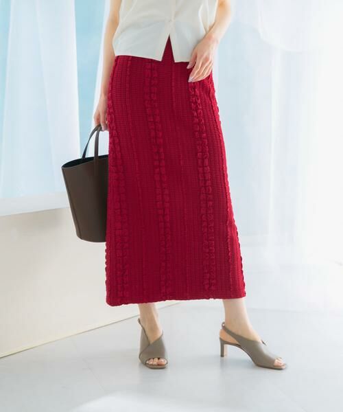 URBAN RESEARCH ROSSO / アーバンリサーチ ロッソ スカート | ジャガードイージーストレートスカート | 詳細1