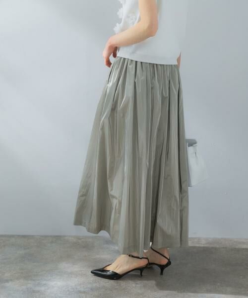 URBAN RESEARCH ROSSO / アーバンリサーチ ロッソ スカート | グロッシーギャザースカート | 詳細1