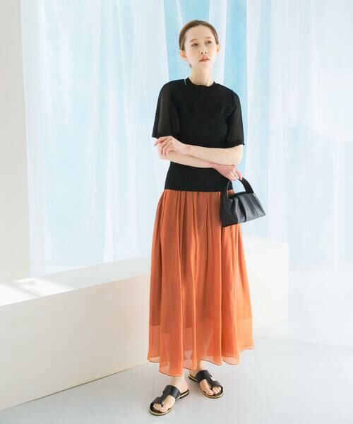 URBAN RESEARCH ROSSO / アーバンリサーチ ロッソ スカート | グロッシーギャザーフレアスカート | 詳細2