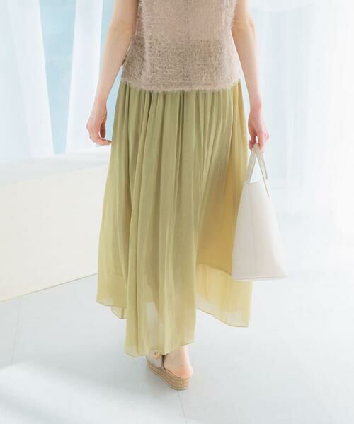 URBAN RESEARCH ROSSO / アーバンリサーチ ロッソ スカート | グロッシーギャザーフレアスカート | 詳細10