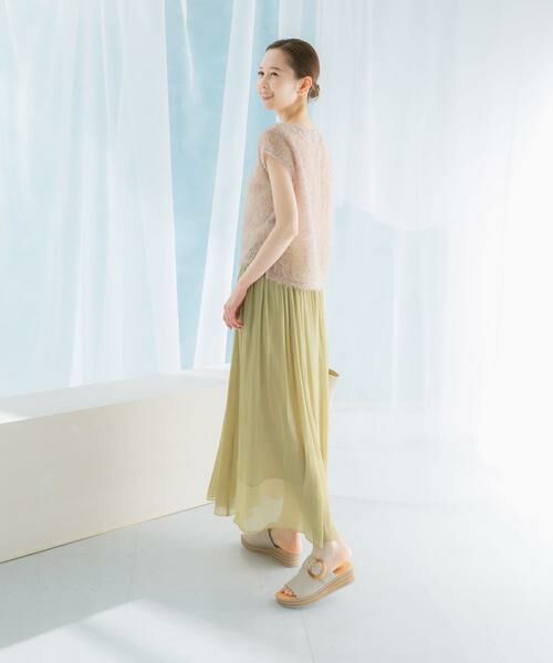 URBAN RESEARCH ROSSO / アーバンリサーチ ロッソ スカート | グロッシーギャザーフレアスカート | 詳細12