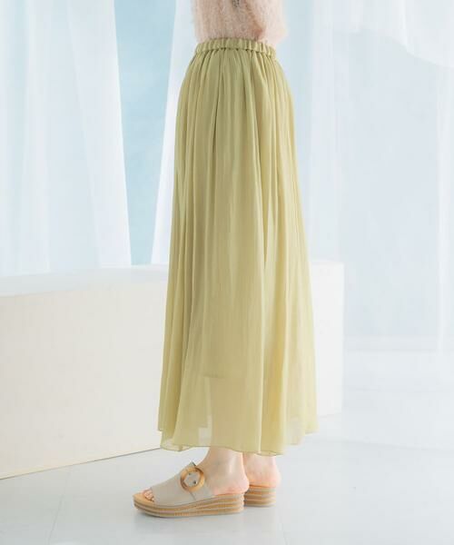 URBAN RESEARCH ROSSO / アーバンリサーチ ロッソ スカート | グロッシーギャザーフレアスカート | 詳細14