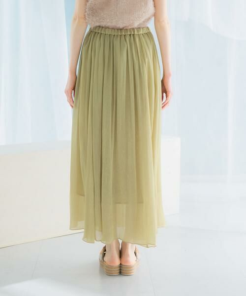 URBAN RESEARCH ROSSO / アーバンリサーチ ロッソ スカート | グロッシーギャザーフレアスカート | 詳細15