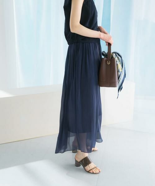 URBAN RESEARCH ROSSO / アーバンリサーチ ロッソ スカート | グロッシーギャザーフレアスカート | 詳細22