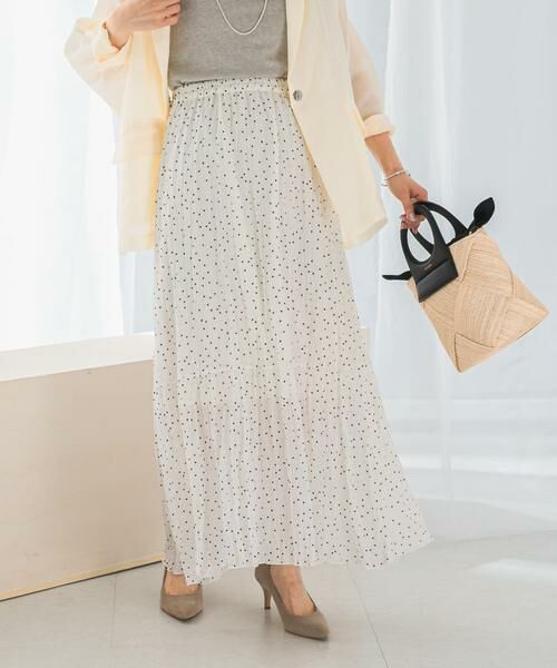 URBAN RESEARCH ROSSO / アーバンリサーチ ロッソ スカート | ドットプリーツイージースカート | 詳細4