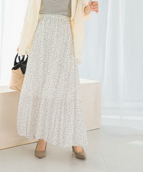URBAN RESEARCH ROSSO / アーバンリサーチ ロッソ スカート | ドットプリーツイージースカート | 詳細5