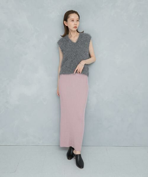 URBAN RESEARCH ROSSO / アーバンリサーチ ロッソ スカート | 2WAYスリットリブニットタイトスカート | 詳細3