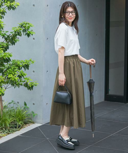 URBAN RESEARCH ROSSO / アーバンリサーチ ロッソ スカート | F by ROSSO　撥水UVCUTギャザースカート | 詳細1