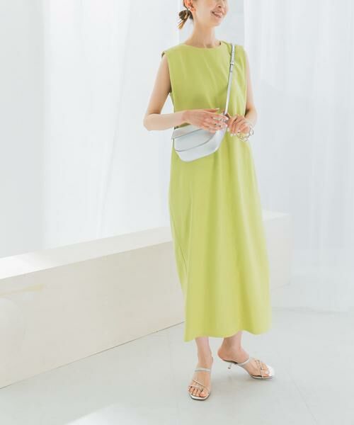 URBAN RESEARCH ROSSO / アーバンリサーチ ロッソ ワンピース | 接触冷感リネン混ストレートワンピース | 詳細2