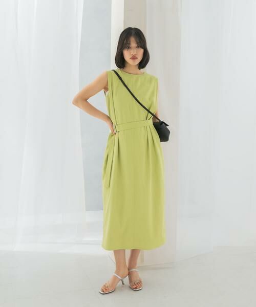 URBAN RESEARCH ROSSO / アーバンリサーチ ロッソ ワンピース | 接触冷感リネン混ストレートワンピース | 詳細5