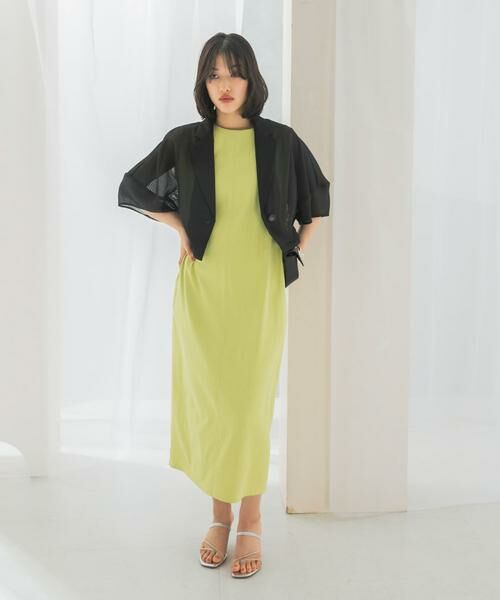 URBAN RESEARCH ROSSO / アーバンリサーチ ロッソ ワンピース | 接触冷感リネン混ストレートワンピース | 詳細7