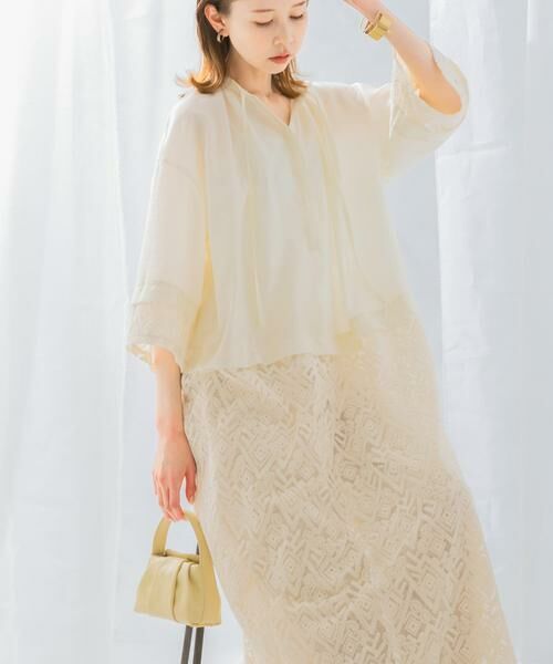 URBAN RESEARCH ROSSO / アーバンリサーチ ロッソ ワンピース | レース切替ワンピース | 詳細1