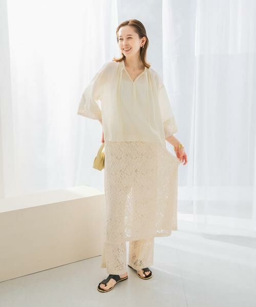 URBAN RESEARCH ROSSO / アーバンリサーチ ロッソ ワンピース | レース切替ワンピース | 詳細3