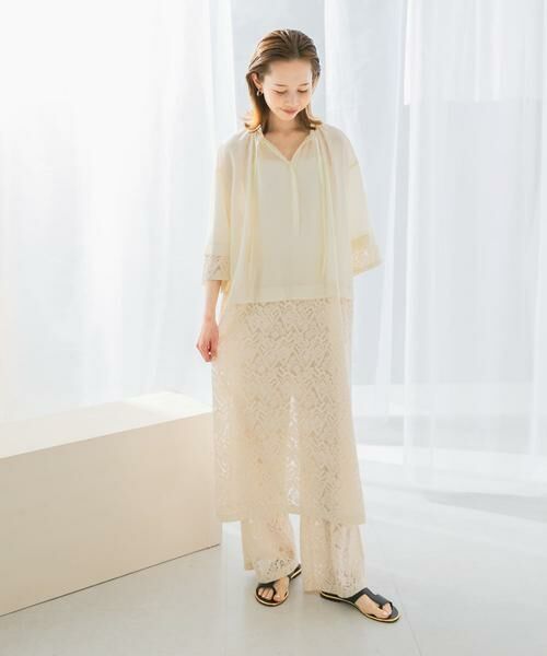 URBAN RESEARCH ROSSO / アーバンリサーチ ロッソ ワンピース | レース切替ワンピース | 詳細5