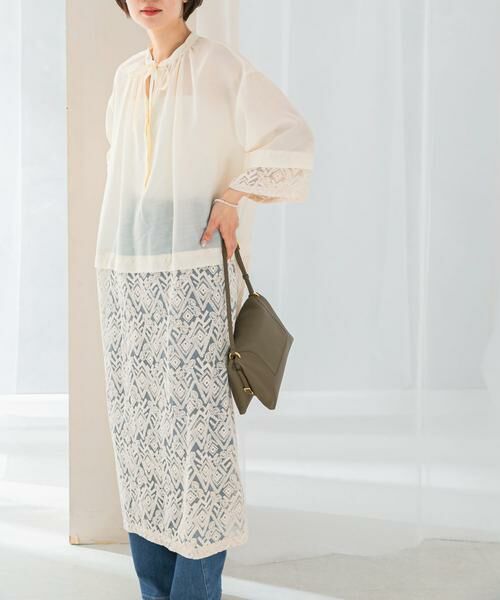 URBAN RESEARCH ROSSO / アーバンリサーチ ロッソ ワンピース | レース切替ワンピース | 詳細6