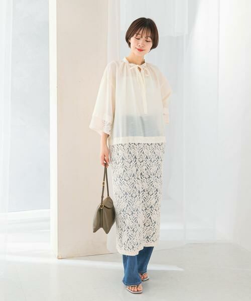 URBAN RESEARCH ROSSO / アーバンリサーチ ロッソ ワンピース | レース切替ワンピース | 詳細7