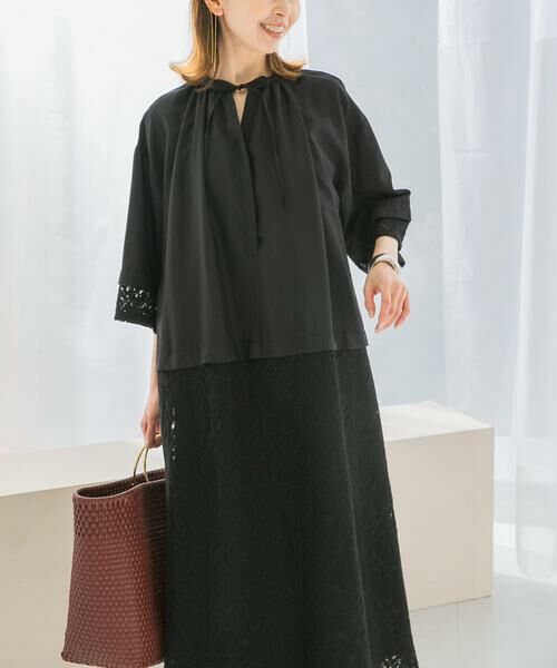 URBAN RESEARCH ROSSO / アーバンリサーチ ロッソ ワンピース | レース切替ワンピース | 詳細11