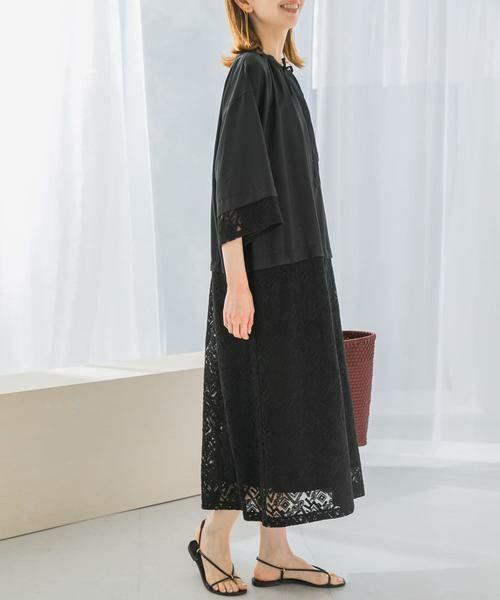 URBAN RESEARCH ROSSO / アーバンリサーチ ロッソ ワンピース | レース切替ワンピース | 詳細12