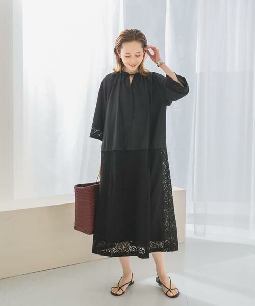 URBAN RESEARCH ROSSO / アーバンリサーチ ロッソ ワンピース | レース切替ワンピース | 詳細13