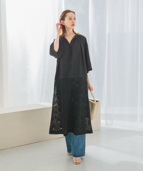 URBAN RESEARCH ROSSO / アーバンリサーチ ロッソ ワンピース | レース切替ワンピース | 詳細16