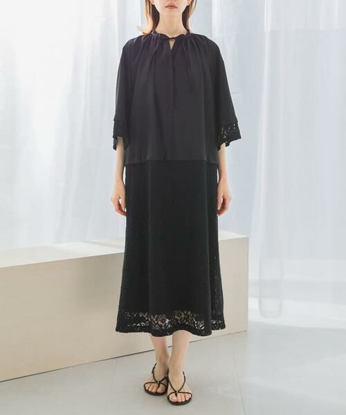 URBAN RESEARCH ROSSO / アーバンリサーチ ロッソ ワンピース | レース切替ワンピース | 詳細18