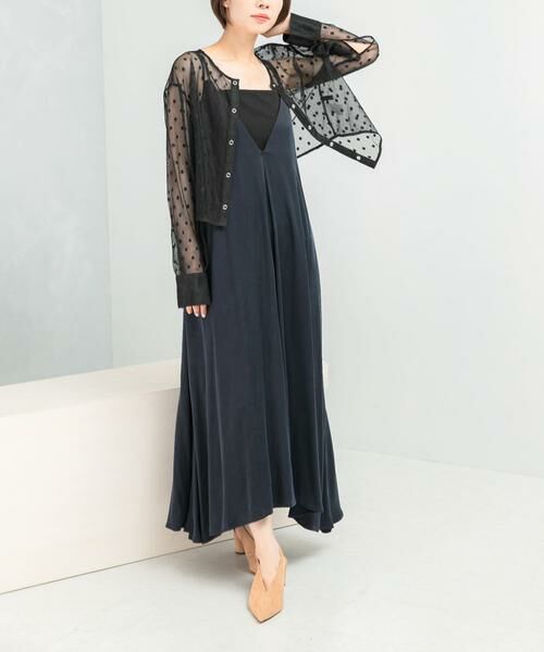 URBAN RESEARCH ROSSO / アーバンリサーチ ロッソ ワンピース | クールタッチ2WAYキュプラ混キャミワンピース | 詳細1