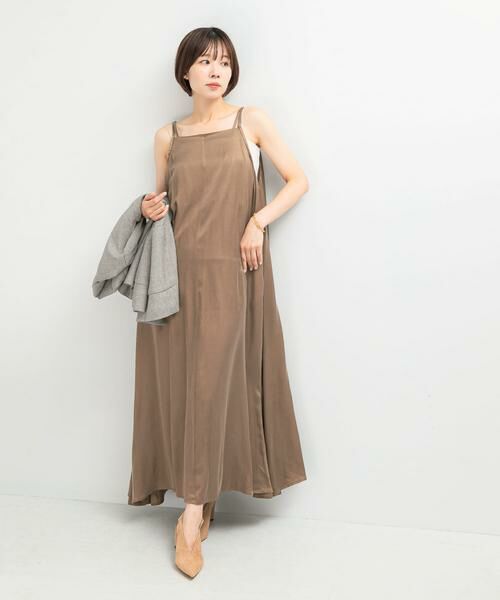 URBAN RESEARCH ROSSO / アーバンリサーチ ロッソ ワンピース | クールタッチ2WAYキュプラ混キャミワンピース | 詳細14