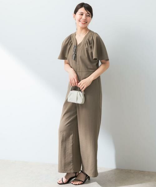 URBAN RESEARCH ROSSO/アーバンリサーチ ロッソ F by ROSSO フレアスリーブオールインワン カーキ 38