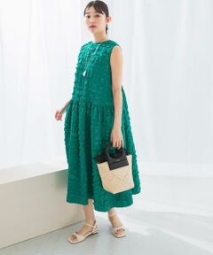 URBAN RESEARCH ROSSO / アーバンリサーチ ロッソ ワンピース | バックリボンジャガードフォルムワンピース