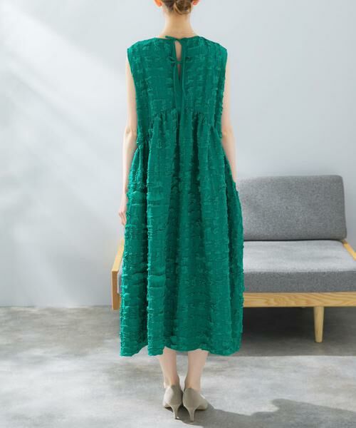 URBAN RESEARCH ROSSO / アーバンリサーチ ロッソ ワンピース | バックリボンジャガードフォルムワンピース | 詳細10